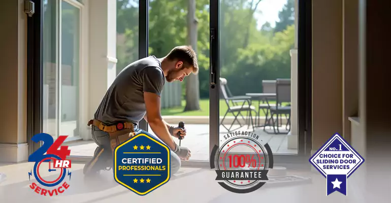 Sliding Door Strike Plate Repair in Wilton Manors