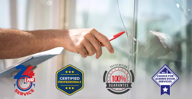 Sliding Glass Door Track Repair in Wilton Manors